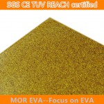 Gold glitter eva foam sheet