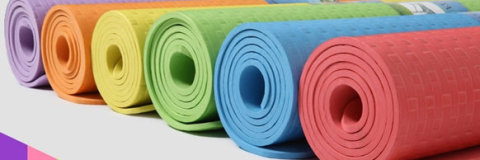 multiple color yoga mats