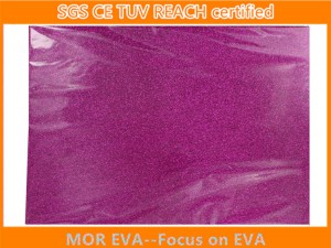 Glitter eva foam sheet with OPP bag