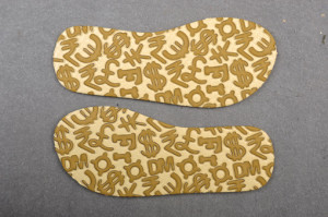 Dual Color and Cold pressed EVA sheet for EVA Flipflop