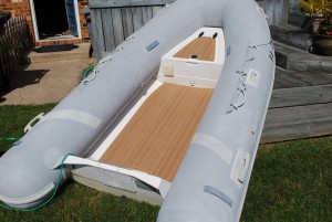 Installed marine pad