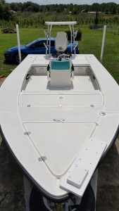 Boat deck without mat