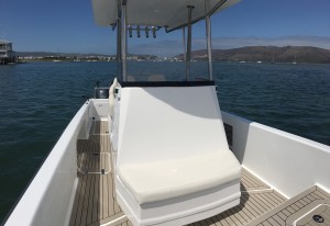 Fusion VT7 power boat with Sand color marine mat